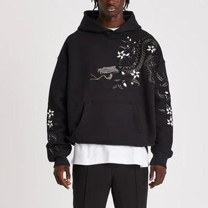 เสื้อฮู้ดผู้ชายขายดี ราคาถูก สไตล์ล่าสุด สีพื้น ปักลาย สำหรับใส่ลำลอง - Product Image 5