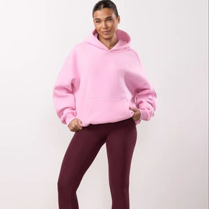 Sudadera con Capucha Estampada para Mujer, Manga Larga, Hombros Caídos, Colorida, Antiarrugas, Transpirable, 100% Algodón de Punto, para Invierno - Product Image 1