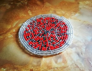 Handmade Glass Beaded <b>Coasters</b>-Classic <b>Drink</b> <b>Coasters</b> with Polyester Backing (4x4 Inch) for Church & Religious Gifts - Product Image 1