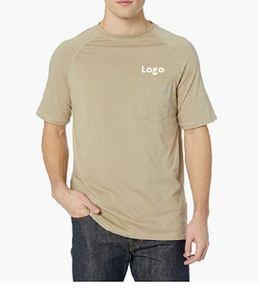 Camisetas de manga corta para hombre, ropa de refrigeración de rendimiento, 100% poliéster, con protección ultravioleta lavado a máquina, importado - Product Image 1