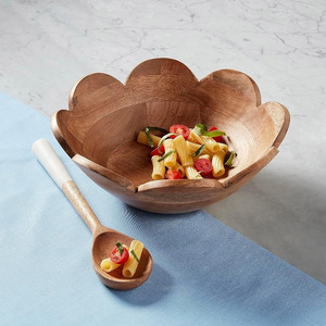 New design oval shape acacia wood <b>dessert</b> <b>bowls</b> durable wood dining accessory <b>bowl</b> from Vietnam - Product Image 2