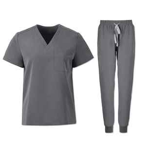 Uniforme d'infirmière en coton 100% tricoté sur mesure, couleur personnalisée, doux, durable, de haute qualité, logo personnalisé, uniforme de travail pour hôpital - Product Image 1