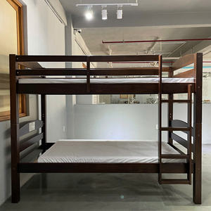 Litera blanca y espresso minimalista personalizable para muebles de dormitorio que cumplen con los requisitos del cliente - Product Image 5