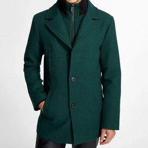 <b>Mens</b> Fashion Warm Long Coat <b>Mens</b> Solid Long Sleeve <b>Knee</b> <b>Length</b> Long Trench Coat Casual Long Coat - Product Image 1