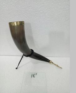 Corne à boire en forme de buffle, design Simple, débardeurs décoratifs de table et personnalisés, corne à boire viking de grande taille - Product Image 3