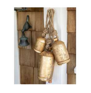 Campanas Náuticas de Latón con Acabado Dorado y Cuerda Resistente para Decoración Navideña del Hogar - Product Image 4