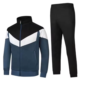 ชุดวอร์ม100% สำหรับผู้ชายชุดฝึกออกกำลังกายผ้าโพลีเอสเตอร์แห้งเร็วน้ำหนักเบาออกแบบโลโก้ได้ตามต้องการ - Product Image 1