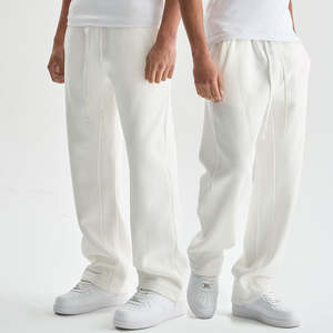 Pantalons de survêtement décontractés pour hommes de haute qualité en coton et élasthanne mélangés, pantalons de jogging en molleton écologiques, respirants, avec cordon de serrage élastique - Product Image 3