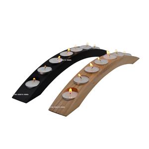 Wood Candle Stand in Natural Finished Latest Candle Holders for Home Decoration Candle Holder for Wedding Decoration From SCI - Product Image 1