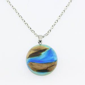Most Popular Products Jewellery Pendant Necklaces Epoxy <b>Resin</b> Pendant <b>Resin</b> Wood for Necklaces Jewellery Accessories - Product Image 5