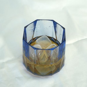 [Holar] Taiwan Made Plastique Rétro Bleu Diamant Design Gobelet Verre pour Whisky Vin Vodka Cocktail Brandy - Product Image 4