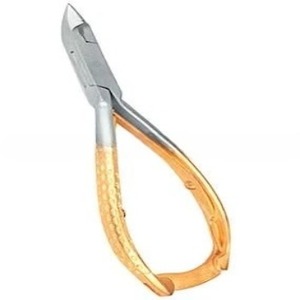 Pinza para cutículas Acero inoxidable de alta calidad Ultra afilada Plata personalizada con oro Original Fábrica Pinza profesional para cutículas - Product Image 1