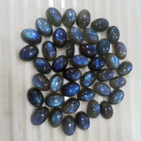 Pierre précieuse cabochon en labradorite naturelle de forme ovale, lisse et brillante, de haute qualité, en vrac, pour bijoux de mariage, sculpture