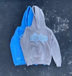 Venta al por mayor de fabricación de logotipo personalizado Chenille bordado suéter con capucha pulóver de gran tamaño Unisex Chenille bordado Sudadera con capucha - Product Image 1