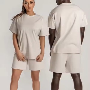 Unisex Custom Logo Print Lightweight Summer <b>Shorts</b> Shirt <b>Set</b> Women's & Men's Active <b>Tops</b> Breathable Quick Dry <b>Short</b> Sleeve - Product Image 2