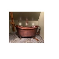 Einfache Neuheit: Modernes Design, individuelles Logo, rechteckige, langlebige Kupferbadewanne zum Großhandelspreis, Premium-Qualität aus Indien