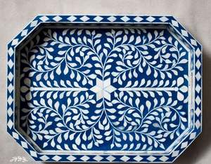 ถาดรองกระดูกอินเดียถาดสี่เหลี่ยมสีดำสำหรับตกแต่งโรงแรมในโรงแรมบ้านขายส่งจากผู้ขายในอินเดีย - Product Image 5