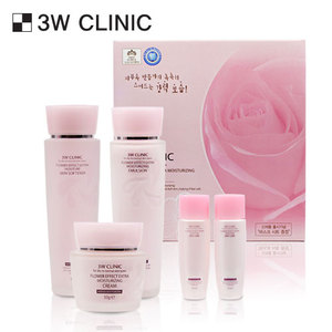 Set de 3 Piezas de Crema Facial Ultra-Hidratante 3W Clinic con Efecto Floral - Product Image 1