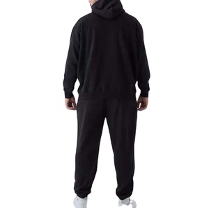Chándal de gran tamaño lavado con ácido personalizado de alta calidad 100% algodón Vintage Sudadera con capucha pantalones de chándal conjunto de Jogger lavado de piedra estampado de invierno - Product Image 2