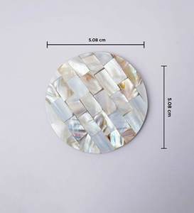 Hot Selling Classic Eco-Friendly MOP <b>Coaster</b> Set with Customized Color and Shape for Hotels TIMELESS CRAFT TC-739 - Product Image 2