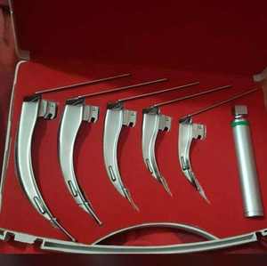 Ensemble de laryngoscope à lame Mac Miller de haute qualité pour adulte chirurgie néonatale infantile pince manuelle Instruments chirurgicaux ampoule halogène - Product Image 3