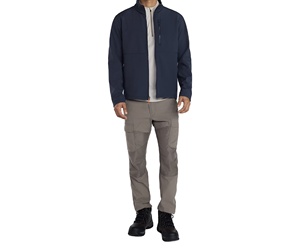 Wholesale Bomber Jacket Stand Collar Zipper Windproof Breathable Thick Microfleece Plus Size Unisex Adults Softshell jacket - Product Image 1