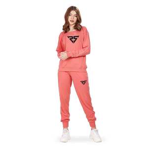 Logotipo personalizado de las señoras Jogger 2 piezas de ropa de fitness chándal Trajes Jogging Sport suit Mujeres Chándales - Product Image 1