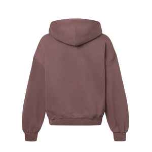 Sudaderas con Capucha de Invierno 100% Algodón, Cierre de Cremallera, Logotipo Personalizado Bordado, Unisex, Talla Grande, Tejido de Felpa, Corte Holgado, Gran Venta - Product Image 2