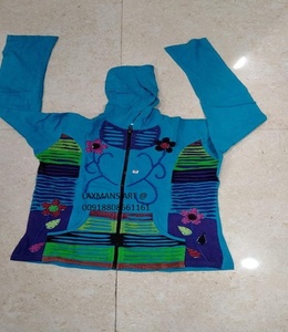 Vestes d'hiver en coton avec capuche d'Inde avec fermeture éclair vestes d'hiver en coton teint vestes népalaises veste bohème vestes boho - Product Image 3