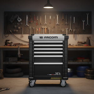 ตู้เก็บเครื่องมือแบบมีล้อเลื่อน 6 ลิ้นชัก ยี่ห้อ Facom พร้อมตู้เก็บเครื่องมือ 3 โมดูลเพื่อความปลอดภัย - Product Image 3