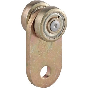 Galvanized Steel Yellow 30kg <b>Curtain</b> Pole Roller Assembly for 100mm Profile - Product Image 1