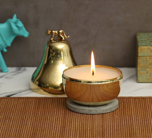 Portavelas de Metal Moderno y Único, Decoración Navideña para el Hogar, Portavelas Votivo Hecho a Mano Chapado en Oro con Color Personalizado - Product Image 4