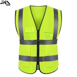 Gilet de sécurité industriel à fermeture éclair multi-poches personnalisable - Product Image 6