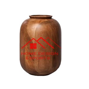 Offre spéciale Décoration de maison et hôtel de luxe Vase en métal au prix de gros Vase en bois au design dernier cri Décoration de table - Product Image 6