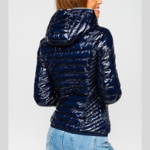 Veste bomber réversible imperméable personnalisée pour femme, très populaire, avec capuche et sacoche - Product Image 2