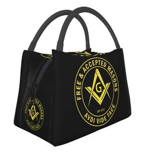 Bolsa de almuerzo Blue Lodge Masons gratis y aceptado Diseño personalizado Masonic Regalia Bags - Product Image 3