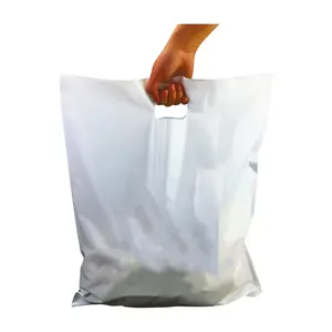 Custom Logo Design Printing Die Cut Handle Bag LDPE Plastic Shopping Bag For Apparel Packing VietNam supplier