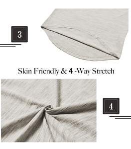 T-shirt col rond manches longues en coton pour homme coupe ajustée haut décontracté automne hiver confortable mode vêtements de tous les jours - Product Image 6