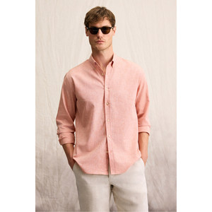 <span class=keywords><strong>Camicia</strong></span> da <span class=keywords><strong>Uomo</strong></span> GRIMELANGE Lasse con Colletto e Polsini, Maniche Lunghe, Vestibilità Regolare, in Misto <span class=keywords><strong>Lino</strong></span> - Product Image 2