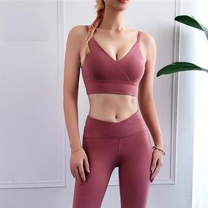 สปอร์ตบราไร้ตะเข็บเอวสูงสำหรับผู้หญิงสปอร์ตบราออกกำลังกายระบายอากาศได้ดีสวมใส่สบาย - Product Image 5