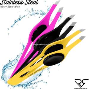 Professional Eyebrow Tweezers Anti-Static Eyelash Tweezers Set Custom <b>Makeup</b> Stainless Steel Beauty <b>Tools</b> Professional Kit - Product Image 5