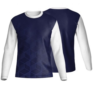 Camisetas de poliéster de manga corta con cuello redondo, camisetas de secado rápido en blanco para sublimación, 5 uds., para impresión de fotos con logotipo DIY - Product Image 3