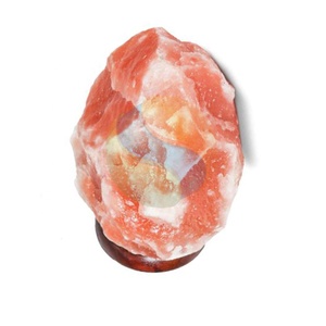 Lámpara de sal del Himalaya de color rosa claro, producto de aire purificador Natural de Sian Enterprises, artesanías naturales hechas a mano - Product Image 6
