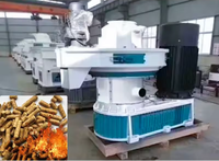 Machine à granulés de bois industrielle à haute productivité pour le granulage de sciure, de paille et de biomasse avec moteur de 30 kW, boîte de vitesses 380V