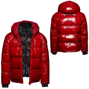 Men's Stylish Lightweight Puffer <b>Jacket</b> Waterproof Insulated Warm Winter Coat with Hood Durable <b>Packable</b> for Outdoor Use - Product Image 3