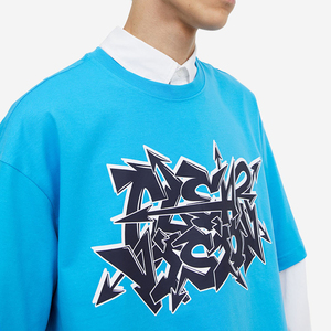 เสื้อยืดสำหรับผู้ชายเสื้อยืดผ้าฝ้าย100% พิมพ์ลายหน้าจอการถ่ายโอน DTF ปกติใส่เข้าฟอกสีด้วยความร้อน - Product Image 4