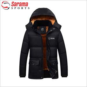 Veste d'hiver personnalisée OEM grande taille pour hommes logo brodé coupe-vent matelassé respirant polyester bulle bouffante fermeture éclair tricotée - Product Image 1