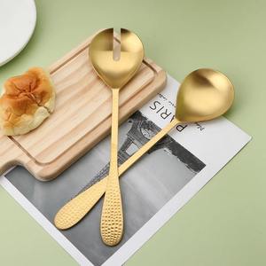 Nouveauté : Ensemble de saladiers en acier inoxydable avec poignée design, ensemble de couverts de luxe pour la maison - Product Image 4