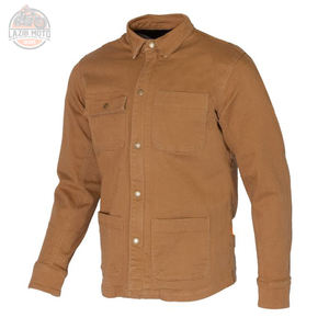 Best Quality Long Sleeve Cotton Made Motorcycle Textile Shirts Custom Private Label Comfortable Motorbike Textile Shirts - Product Image 1