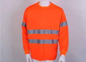 Camiseta Polo de Seguridad de Alta Visibilidad a Precio Económico, Ropa de Trabajo Transpirable de Malla con Características Reflectantes Impresas para la Construcción - Product Image 6